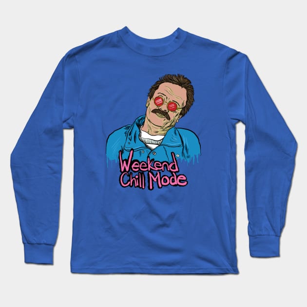 Bernie Weekend Chill Mode Long Sleeve T-Shirt by TheEND42